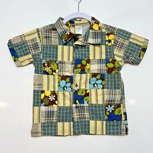 Gymboree Multicolor Plaid Button Down Shirt